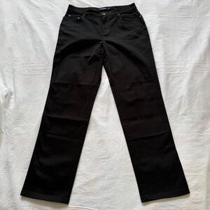 NWOT womens bill blass Black Wide-Leg Jeans Size 10